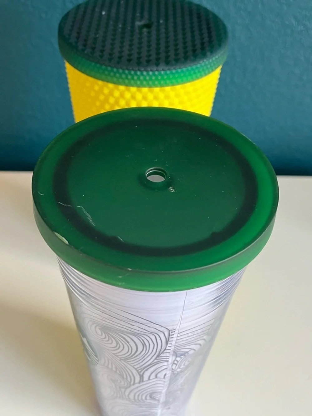 Starbucks Venti 24oz Cold Tumblers Yellow Green